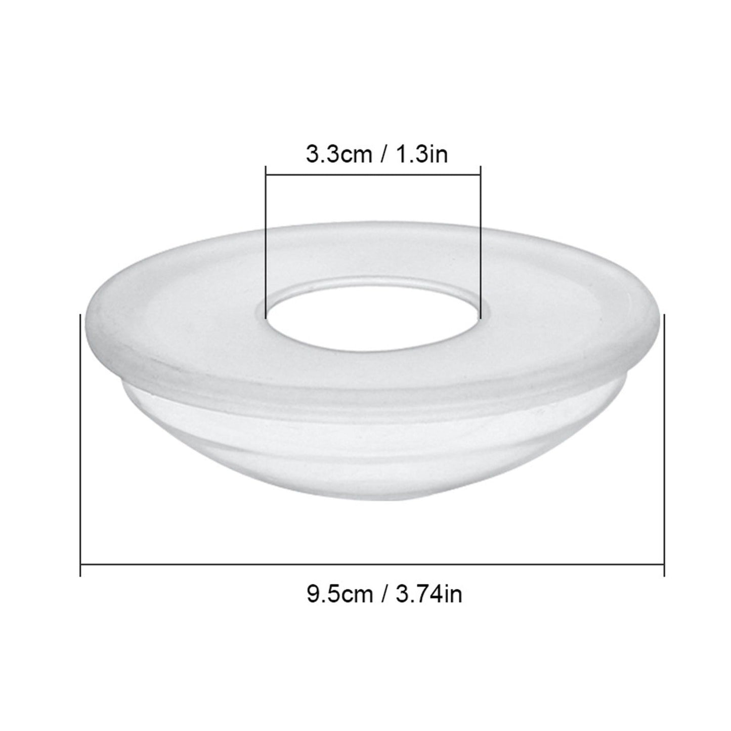 Nursing Breast Milk Collector With Stopper - Pair of 2